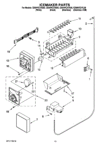 12 - Icemaker Parts, Optional Parts (Not Included) parts for Whirlpool Refrigerator GS6NVEXVL00 from AppliancePartsPros.com
