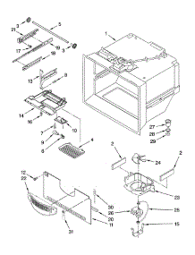 Freezer Liner parts for Whirlpool Refrigerator GX5SHDXTQ11 from AppliancePartsPros.com