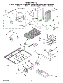 11 - Unit Parts parts for Whirlpool Refrigerator GC3NHAXVB00 from AppliancePartsPros.com