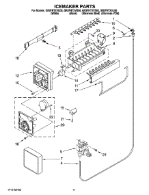 06 - Icemaker Parts parts for Whirlpool Refrigerator GR2FHTXVB00 from AppliancePartsPros.com