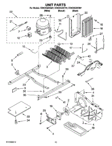 09 - Unit Parts parts for Whirlpool Refrigerator ED5CHQXKQ07 from AppliancePartsPros.com