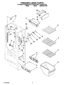 04 - Freezer Liner Parts parts for Whirlpool Refrigerator ED5HHAXVB01 from AppliancePartsPros.com