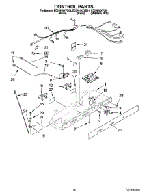10 - Control Parts parts for Whirlpool Refrigerator ED5HHAXVB01 from AppliancePartsPros.com