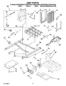 11 - Unit Parts parts for Whirlpool Refrigerator ED5FHAXSS03 from AppliancePartsPros.com