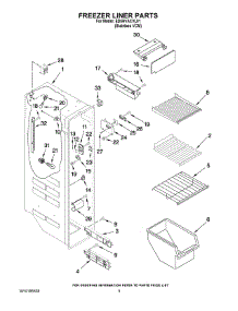 04 - Freezer Liner Parts parts for Whirlpool Refrigerator ED5HVAXVL01 from AppliancePartsPros.com