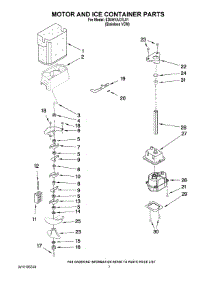 05 - Motor And Ice Container Parts parts for Whirlpool Refrigerator ED5HVAXVL01 from AppliancePartsPros.com