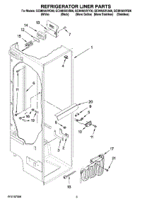 02 - Refrigerator Liner Parts parts for Whirlpool Refrigerator GC3NHAXVY00 from AppliancePartsPros.com