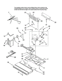 Unit parts for Whirlpool Refrigerator GX5SHTXTB11 from AppliancePartsPros.com