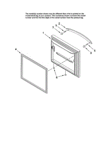 Freezer Door parts for Whirlpool Refrigerator GX5SHTXTB11 from AppliancePartsPros.com