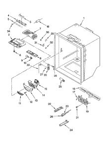 Refrigerator Liner parts for Whirlpool Refrigerator GX5FHTXTL11 from AppliancePartsPros.com
