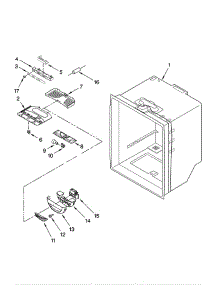 Refrigerator Liner parts for Whirlpool Refrigerator GX5SHDXTS11 from AppliancePartsPros.com