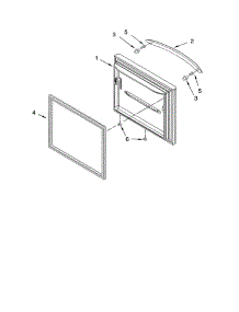 Freezer Door parts for Whirlpool Refrigerator GX5FHTXTB11 from AppliancePartsPros.com