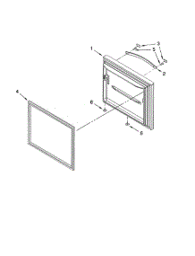 Freezer Door parts for Whirlpool Refrigerator GB9SHDXPQ12 from AppliancePartsPros.com