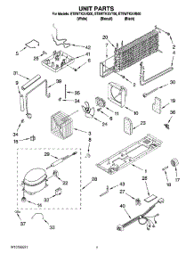 04 - Unit Parts parts for Whirlpool Refrigerator ET8WTKXVB00 from AppliancePartsPros.com