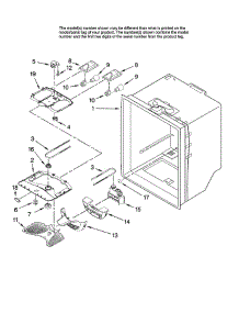 Refrigerator Liner parts for Whirlpool Refrigerator GB9SHKXMQ12 from AppliancePartsPros.com