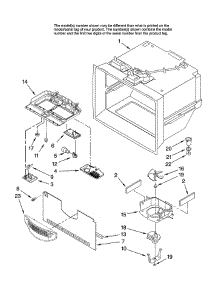 Freezer Liner parts for Whirlpool Refrigerator GB9SHKXMQ12 from AppliancePartsPros.com