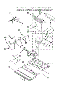 Unit parts for Whirlpool Refrigerator GB9SHKXMQ12 from AppliancePartsPros.com