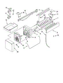 Icemaker parts for Whirlpool Refrigerator GX5SHDXTB11 from AppliancePartsPros.com