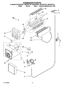 12 - Icemaker Parts, Optional Parts (Not Included) parts for Whirlpool Refrigerator ED5FHEXTB01 from AppliancePartsPros.com
