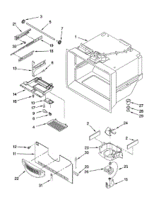 Freezer Liner parts for Whirlpool Refrigerator GB2SHDXPB12 from AppliancePartsPros.com
