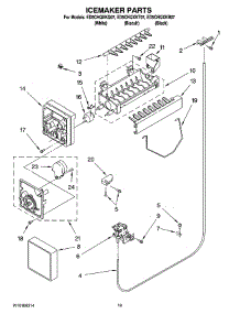 12 - Icemaker Parts, Optional Parts parts for Whirlpool Refrigerator ED5CHQXKB07 from AppliancePartsPros.com
