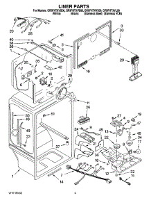 02 - Liner Parts parts for Whirlpool Refrigerator GR9FHTXVB00 from AppliancePartsPros.com