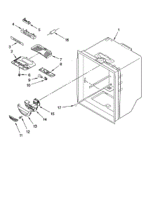 Refrigerator Liner parts for Whirlpool Refrigerator GB9SHDXPS12 from AppliancePartsPros.com