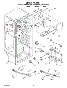 03 - Liner Parts parts for Whirlpool Refrigerator ET8WTKXVT00 from AppliancePartsPros.com