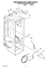 02 - Refrigerator Liner Parts parts for Whirlpool Refrigerator ED5LVAXVB00 from AppliancePartsPros.com