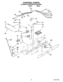10 - Control Parts parts for Whirlpool Refrigerator ED5LVAXVB00 from AppliancePartsPros.com