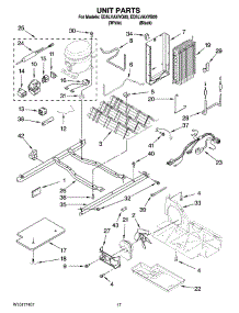 11 - Unit Parts parts for Whirlpool Refrigerator ED5LVAXVB00 from AppliancePartsPros.com