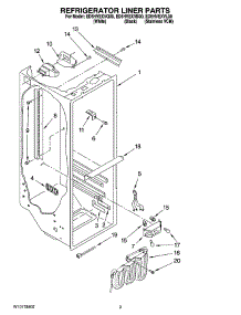 02 - Refrigerator Liner Parts parts for Whirlpool Refrigerator ED5HVEXVQ00 from AppliancePartsPros.com