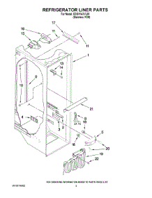 02 - Refrigerator Liner Parts parts for Whirlpool Refrigerator ED5HVAXVL00 from AppliancePartsPros.com