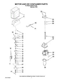 05 - Motor And Ice Container Parts parts for Whirlpool Refrigerator ED5HVAXVL00 from AppliancePartsPros.com