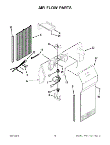 10 - Air Flow Parts parts for Whirlpool Refrigerator ED5HHAXVL00 from AppliancePartsPros.com