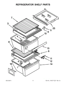 04 - Refrigerator Shelf Parts parts for Whirlpool Refrigerator ED5HHAXVQ00 from AppliancePartsPros.com