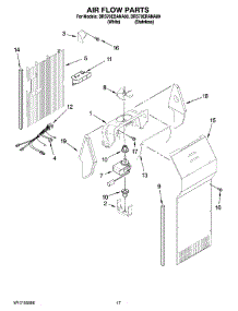 10 - Air Flow Parts parts for Whirlpool Refrigerator BRS70ERANA00 from AppliancePartsPros.com
