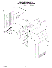 10 - Air Flow Parts parts for Whirlpool Refrigerator BRS62ARANA00 from AppliancePartsPros.com