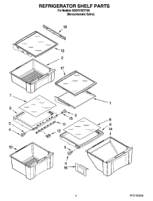 03 - Refrigerator Shelf Parts parts for Whirlpool Refrigerator GD5VVAXTY00 from AppliancePartsPros.com