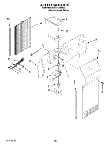 09 - Air Flow Parts parts for Whirlpool Refrigerator GD5VVAXTY00 from AppliancePartsPros.com