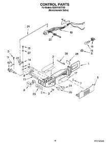 10 - Control Parts parts for Whirlpool Refrigerator GD5VVAXTY00 from AppliancePartsPros.com