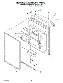 04 - Refrigerator Door Parts parts for Whirlpool Refrigerator 5GR2SHKXLS04 from AppliancePartsPros.com