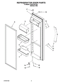 06 - Refrigerator Door Parts parts for Whirlpool Refrigerator 7GS2FHAXTA01 from AppliancePartsPros.com