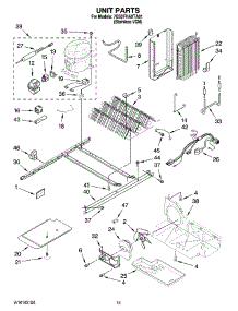 09 - Unit Parts parts for Whirlpool Refrigerator 7GS2FHAXTA01 from AppliancePartsPros.com