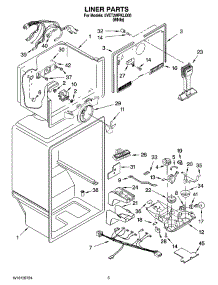 03 - Liner Parts parts for Whirlpool Refrigerator 5VET2WPKLQ05 from AppliancePartsPros.com