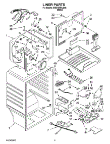 02 - Liner Parts parts for Whirlpool Refrigerator 5VET3DTKLQ05 from AppliancePartsPros.com