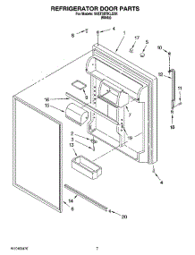04 - Refrigerator Door Parts parts for Whirlpool Refrigerator 5VET3DTKLQ05 from AppliancePartsPros.com