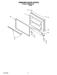 06 - Freezer Door Parts, Optional Parts parts for Whirlpool Refrigerator 5GR9SHKXLQ04 from AppliancePartsPros.com