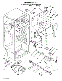 03 - Liner Parts parts for Whirlpool Refrigerator ER8VHMXTQ01 from AppliancePartsPros.com