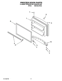 06 - Freezer Door Parts, Optional Parts parts for Whirlpool Refrigerator 5GR2SHKXLQ04 from AppliancePartsPros.com